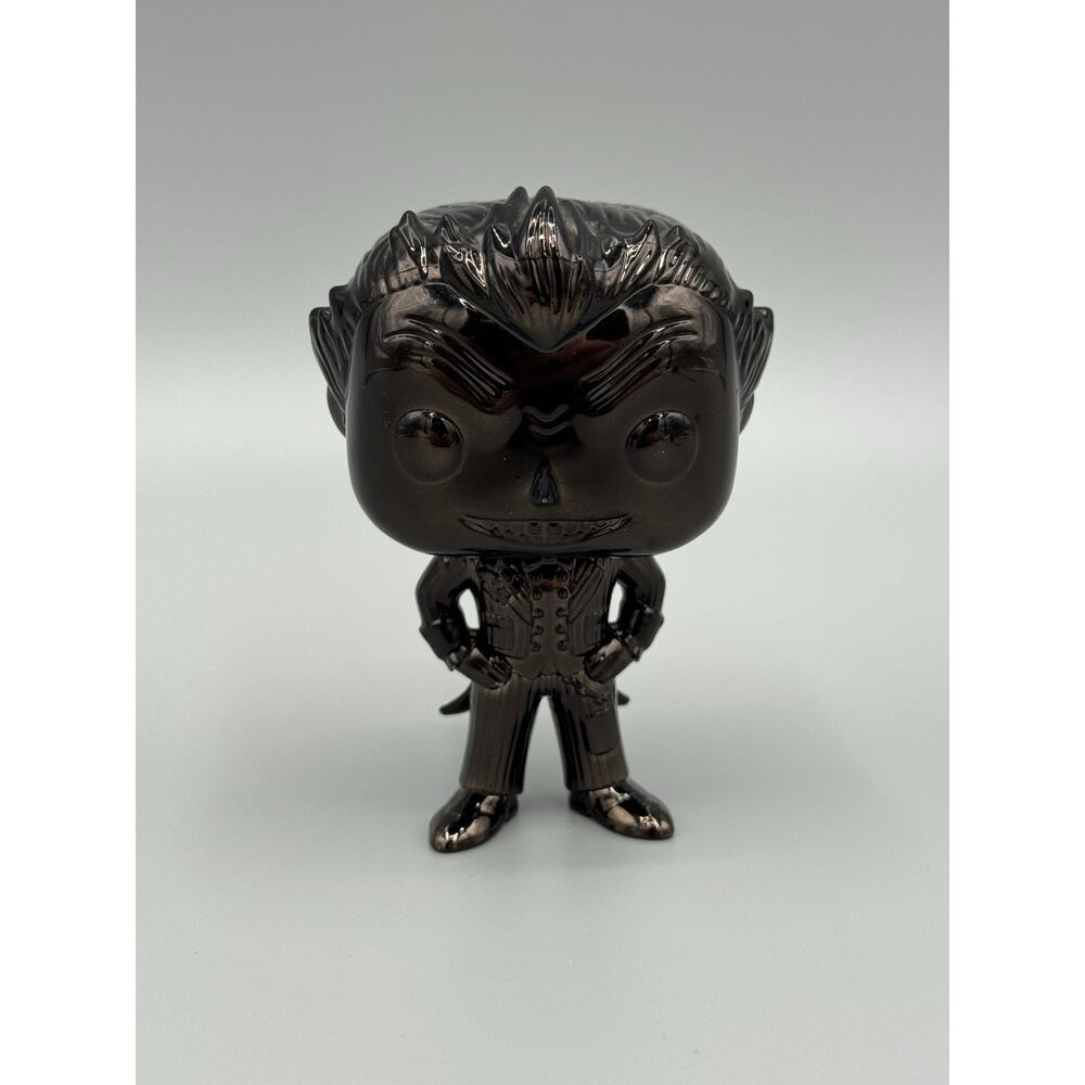 Funko‎ Batman Arkham Asylum Figure THE JOKER (Black Chrome) #53 Loose